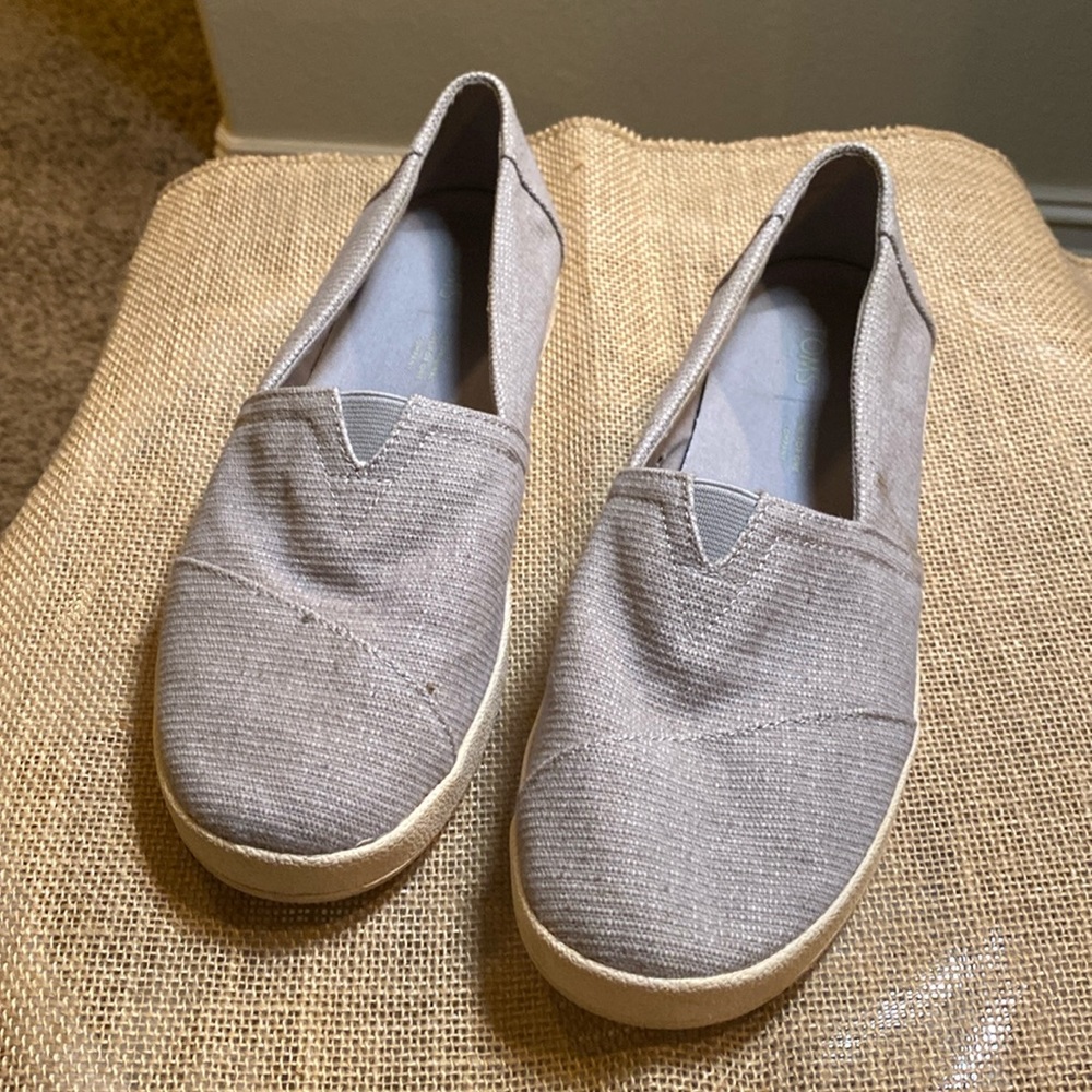 Grey Canvas Toms